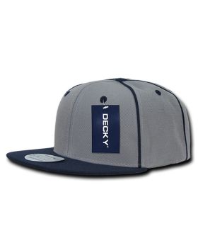 '6 Panel High Profile Structured Piped Snapback'