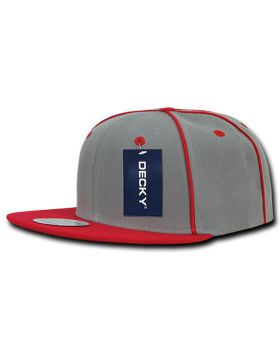 '6 Panel High Profile Structured Piped Snapback'