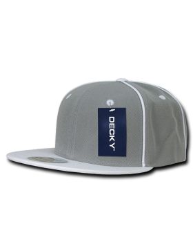 '6 Panel High Profile Structured Piped Snapback'