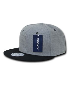 '6 Panel High Profile Structured Melton Snapback'