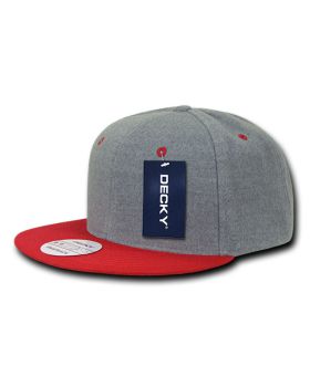 '6 Panel High Profile Structured Melton Snapback'