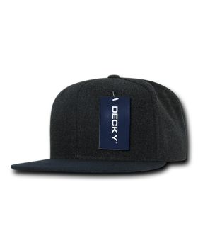 '6 Panel High Profile Structured Melton Snapback'