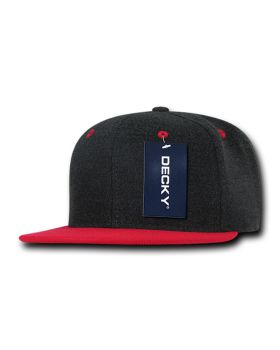 '6 Panel High Profile Structured Melton Snapback'