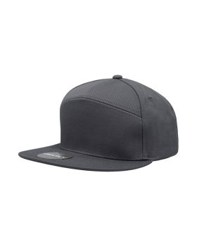 '7 Panel High Profile Structured Cotton Blend Cap'