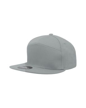'7 Panel High Profile Structured Cotton Blend Cap'