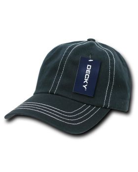'6 Panel Low Profile Relaxed Contra-Stitch Dad Hat'