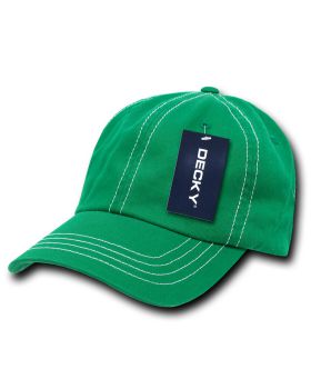 '6 Panel Low Profile Relaxed Contra-Stitch Dad Hat'