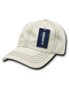 '6 Panel Low Profile Relaxed Contra-Stitch Dad Hat'