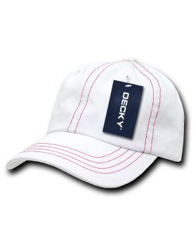 '6 Panel Low Profile Relaxed Contra-Stitch Dad Hat'