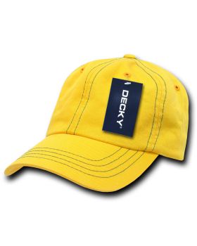 '6 Panel Low Profile Relaxed Contra-Stitch Dad Hat'