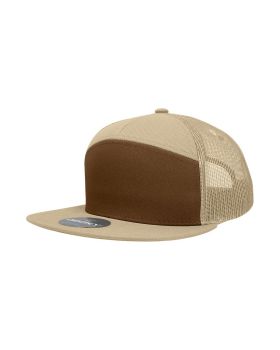 '7 Panel High Profile Structured Cotton Blend Trucker'