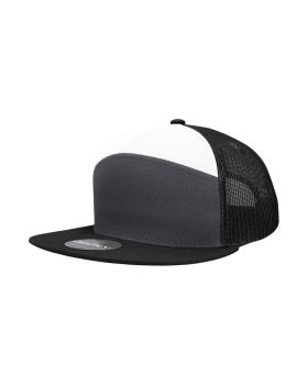'7 Panel High Profile Structured Cotton Blend Trucker'