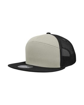 '7 Panel High Profile Structured Cotton Blend Trucker'