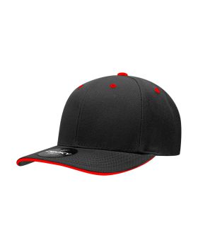 '6 Panel Mid Profile Structured Sandwich Bill Cap'