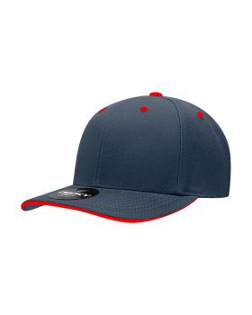 '6 Panel Mid Profile Structured Sandwich Bill Cap'