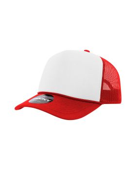 '5 Panel Mid Profile Structured Two Tone Foam Trucker'