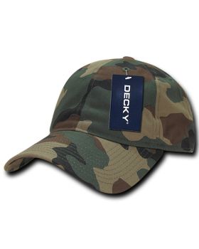 '6 Panel Low Profile Relaxed Camo Dad Hat'