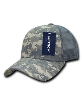 '6 Panel Low Profile Structured Camo Trucker'