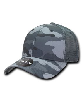 '6 Panel Low Profile Structured Camo Trucker'