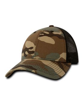 '6 Panel Low Profile Structured Camo Trucker'