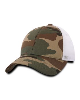 '6 Panel Low Profile Structured Camo Trucker'