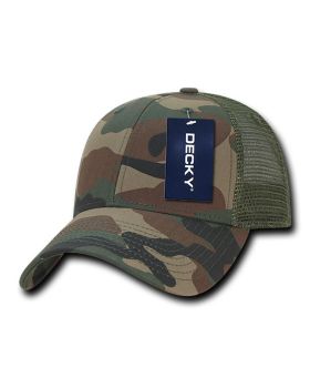 '6 Panel Low Profile Structured Camo Trucker'
