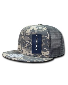 '6 Panel High Profile Structured Ripstop Trucker'