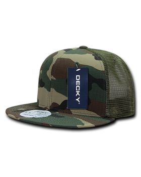 '6 Panel High Profile Structured Ripstop Trucker'