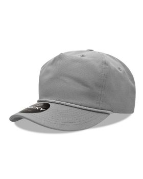 '5 Panel High Profile Relaxed Cotton Rope Hat'