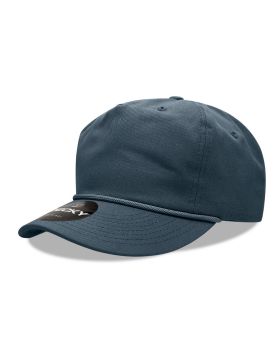'5 Panel High Profile Relaxed Cotton Rope Hat'