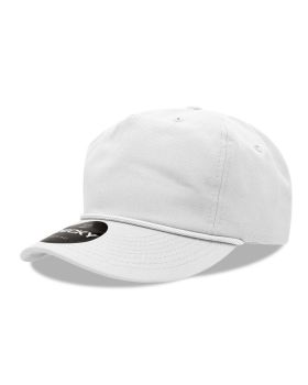 '5 Panel High Profile Relaxed Cotton Rope Hat'