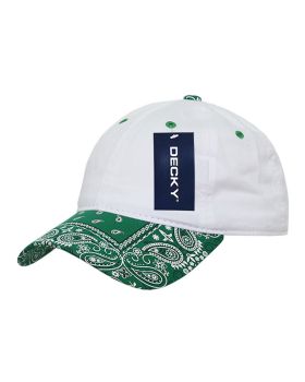 '6 Panel Low Profile Relaxed Bandanna Bill Dad Hat'