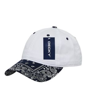 '6 Panel Low Profile Relaxed Bandanna Bill Dad Hat'