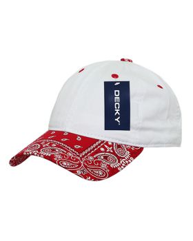'6 Panel Low Profile Relaxed Bandanna Bill Dad Hat'
