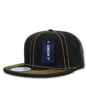 '6 Panel High Profile Structured Contra-Stitch Snapback'