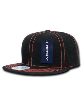 '6 Panel High Profile Structured Contra-Stitch Snapback'