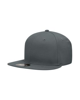 '6 Panel High Profile Structured Cotton Blend Snapback'