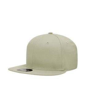'6 Panel High Profile Structured Cotton Blend Snapback'