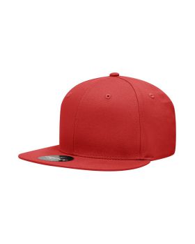 '6 Panel High Profile Structured Cotton Blend Snapback'