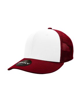 '6 Panel Mid Profile Structured Cotton Trucker'