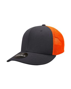 '6 Panel Mid Profile Structured Cotton Trucker'
