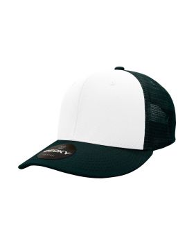 '6 Panel Mid Profile Structured Cotton Trucker'