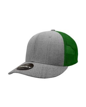 '6 Panel Mid Profile Structured Cotton Trucker'