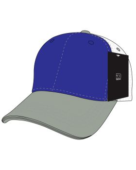 '6 Panel Mid Profile Structured Cotton Trucker'