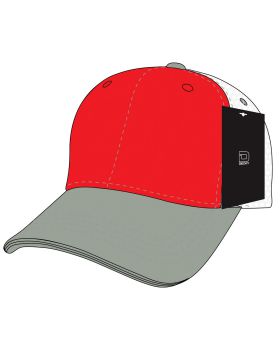 '6 Panel Mid Profile Structured Cotton Trucker'