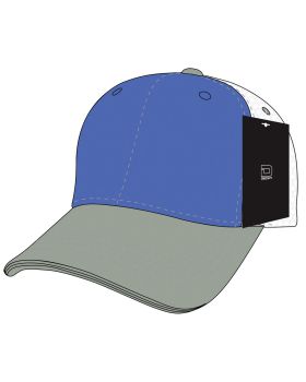 '6 Panel Mid Profile Structured Cotton Trucker'