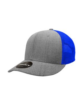'6 Panel Mid Profile Structured Cotton Trucker'