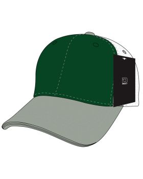 '6 Panel Mid Profile Structured Cotton Trucker'