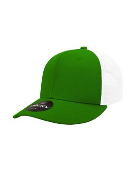 '6 Panel Mid Profile Structured Cotton Trucker'
