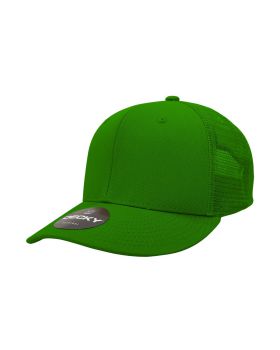 '6 Panel Mid Profile Structured Cotton Trucker'